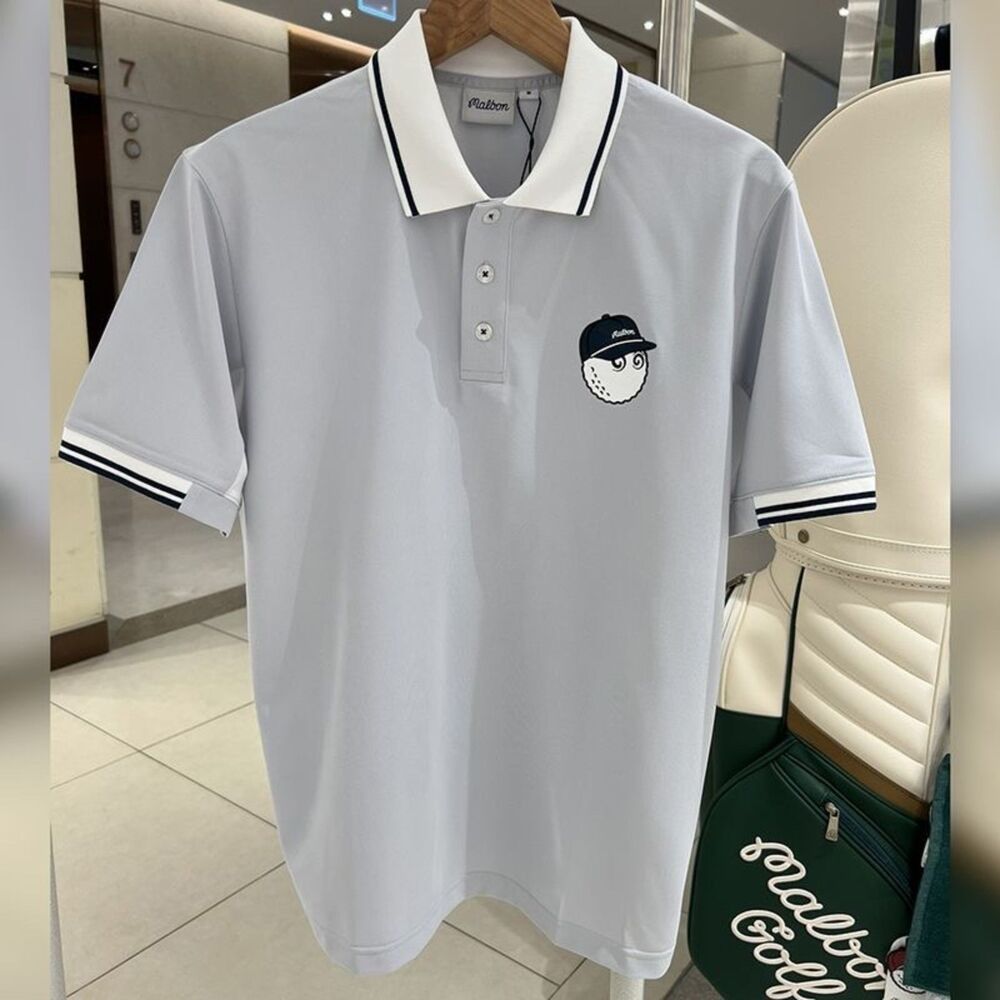 Malbon Golf Apparel Men's Short Sleeve Polo Shirt Sports Top